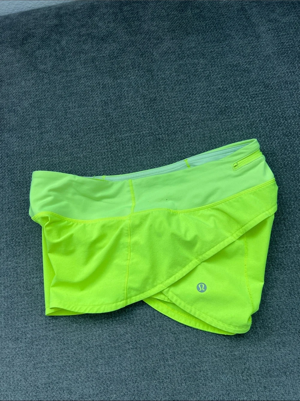 lululemon athletica Neon Lime Athletic Shorts